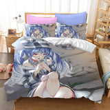 Hololive Usada Pekora Cosplay Bedding Set Duvet Cover Halloween Bed Sheets
