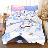Hololive Usada Pekora Cosplay Bedding Set Duvet Cover Halloween Bed Sheets