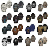 Viking Cosplay 3D Printing Retro Hoodie Halloween Costume