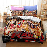 WWE World Wrestling Entertainment Cosplay Bedding Set Duvet Cover Halloween Bed Sheets