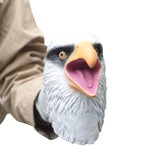 Wildlife Eagle Head Hand Puppet Soft Kids Children Toy Animal Hawk Head Gloves Funny Toy Cosplay Accessories Prop