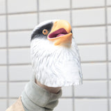 Wildlife Eagle Head Hand Puppet Soft Kids Children Toy Animal Hawk Head Gloves Funny Toy Cosplay Accessories Prop