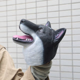 Wildlife Eagle Head Hand Puppet Soft Kids Children Toy Animal Hawk Head Gloves Funny Toy Cosplay Accessories