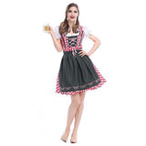BFJFY Women Oktoberfest Scottish Grid Bavarian Beer Maiden Costume - bfjcosplayer