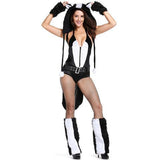 BFJFY Women's Sassy Skunk Animal Themed Halloween Cosplay Costume - bfjcosplayer