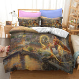 Wonder Woman Cosplay Bedding Set Duvet Cover Halloween Sheets Bed Set