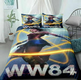 Wonder Woman Cosplay Bedding Set Duvet Cover Halloween Sheets Bed Set