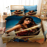 Wonder Woman Cosplay Bedding Set Duvet Cover Halloween Sheets Bed Set