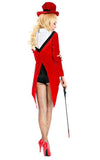 BFJFY Halloween Red Magician Swallow-tailed Costume For Women - bfjcosplayer