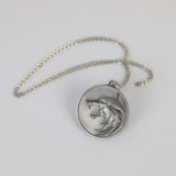 Cosplay The Witcher Wolf Head Necklace Geralt Chain Pendant Necklace Metal Cosplay Accessories Gift Props - bfjcosplayer