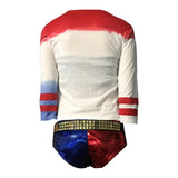 2016 Movie Cosplay Suicide Squad Harley Quinn Costume T Shirt Daddy's Lil Monster T-Shirt Joker Cosplay Costumes Full Set - bfjcosplayer