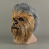 Star Wars The Force Awakens Chewbacca Chewie Latex Cosplay Helmet Halloween Party  Prop