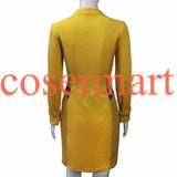 Star Trek Dress Star Trek Beyond Cosplay Costume Star Trek Yellow Uniform Adult Women Halloween Cosplay Costume Free Badge - bfjcosplayer