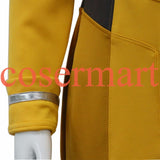 Star Trek Dress Star Trek Beyond Cosplay Costume Star Trek Yellow Uniform Adult Women Halloween Cosplay Costume Free Badge - bfjcosplayer