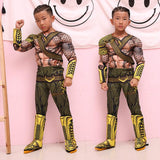 2018 Aquaman Cosplay Arthur Curry Costume Children Marvel Superhero Jumpsuit Dressed Costume Christmas Gift Halloween Party Prop - bfjcosplayer