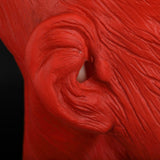 Star Wars Horror Full Head Masquerade Red Skull Hood Latex Mask Halloween Cosplay Zombie Mask New - bfjcosplayer