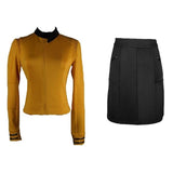 New Star Trek Discovery Season 2 Costume Female Set Starfleet Commander Uniform with Badge Woman Costumes Adult Cosplay Costume - bfjcosplayer