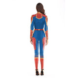 New 3D Women Girls Movie Version Captain Marvel Carol Danvers Cosplay Costume Zentai Superhero Bodysuit Suit Jumpsuits - bfjcosplayer