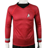 Star Trek in The Dark Captain Kirk Shirt Shape Cosplay Costume Red Version Size For Men