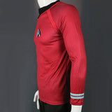 Star Trek in The Dark Captain Kirk Shirt Shape Cosplay Costume Red Version Size  For Men - bfjcosplayer