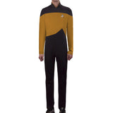 Star Trek Yellow Jumpsuit Unisex Adult Cosplay Costume Halloween Uniform