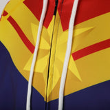 3D Printed Captain Marvel Carol Danvers Ms Marvel Costumes Hoodies Sweatshirts Tracksuit Casual Zipper Hooded Jacket Clothing - bfjcosplayer