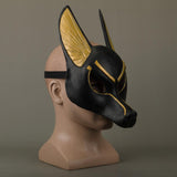 Egyptian Anubis Cosplay Face Mask Latex foam Canis spp Wolf Head Animal Masquerade Props Party Halloween Fancy Dress Ball - bfjcosplayer