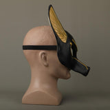 Egyptian Anubis Cosplay Face Mask Latex foam Canis spp Wolf Head Animal Masquerade Props Party Halloween Fancy Dress Ball - bfjcosplayer