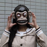 Animal Masks Animal Themed Costumes Monkey Orangutan Mask Cosplay Prop Halloween Accessories Men Women Face Mask Full Head - bfjcosplayer
