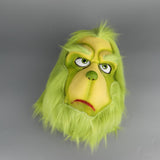 New Sale Grinch Mask Men Women Green Latex Party Cosplay Mask With Further Helmet Headgear Halloween Christmas Accessory - bfjcosplayer