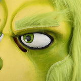 New Sale Grinch Mask Men Women Green Latex Party Cosplay Mask With Further Helmet Headgear Halloween Christmas Accessory - bfjcosplayer