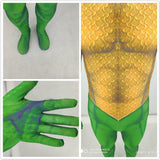 Adult Kids 3D Print Aquaman Costume Jumpsuit Aquaman Arthur Curry Skin Lycra Spandex Cosplay Zentai Suit Halloween Party - bfjcosplayer