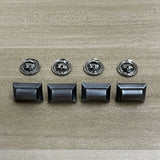 Star Trek Enterprise Captain Collar Rank Pin Badge Starfleet Brooches Set of 4 Pips